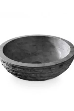 Affaire À Saisir Vasque à Poser Bol - Pierre noir - 45 cm - Strass