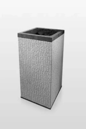 Lavabo Totem Carré - Pierre Noire - 90x45 - Stone Prix Réduit