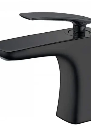 Robinet mitigeur lavabo design - Noir - Concep‘t Offre Spéciale