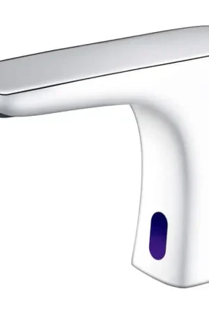 Satisfait Ou Remboursé Robinet Mitigeur Lavabo Sensitif - Chromé/ Blanc - Concep‘t