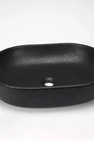 Vasque à Poser Ovale - Céramique Noir Mat - 59x42 cm - Extra Nouveauté