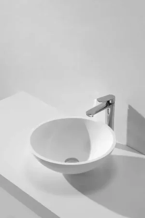Vasque à Poser Bol - Solid surface Blanc Mat - 41 cm - Circle Affaire À Saisir