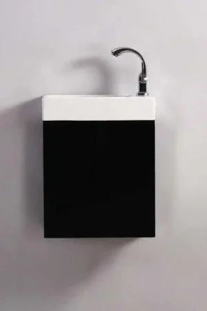 Seulement Aujourd'hui Pack Minimalist blanc droite + Meuble Lave main Noir Dark