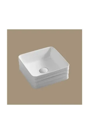 Affaire À Saisir Vasque à Poser Carrée 39 cm Design - Céramique - Carena