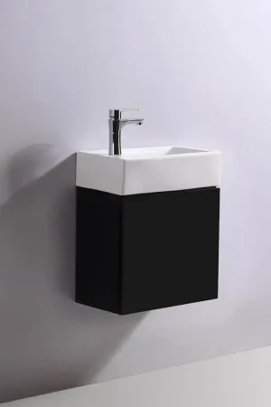 Meuble Lave main - Noir - Dark - 45x24 cm - Studio Paiement Sécurisé