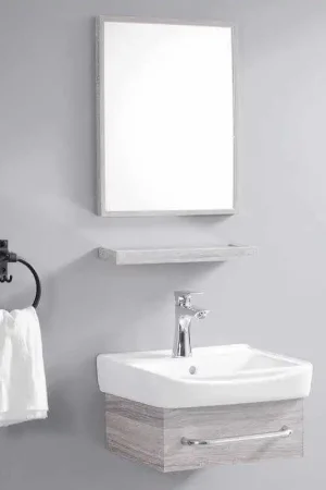 Quantité Limitée Meuble de Salle de Bain - Chêne Fil Blanchi - 44x36 cm - iD - OUTLET