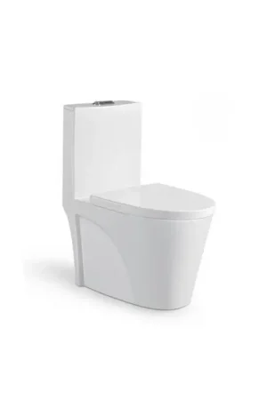 Meilleure Vente WC à Poser Monobloc - Céramique Blanc - 39x75 cm - Fusion
