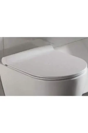 Abattant pour WC Design Suspendu Blanc type duroplastic - Cort Expédition Rapide