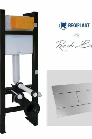 Bâti-support + plaque chromée mate Seulement Aujourd'hui
