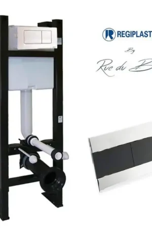 Bâti-support avec plaque argent et noire Achetez Aujourd'hui