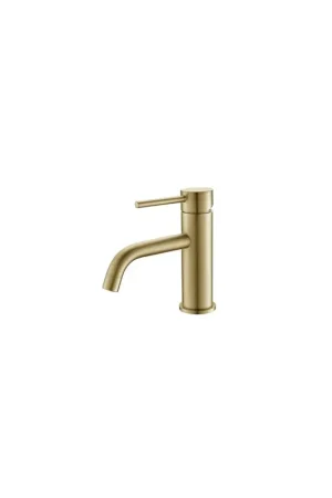 Robinet Mitigeur Lavabo - Doré Brossé - Circle Bon Plan