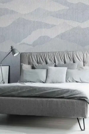 Papier peint panoramique intissé morning bleu pastel L 150 x H 270 cm ERISMANN Nouvel Arrivage