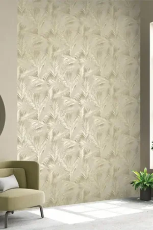 Seulement Aujourd'hui Papier peint intissé "palme beige"