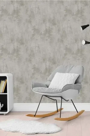 Papier peint vinyle gris imitation béton Commande En Gros