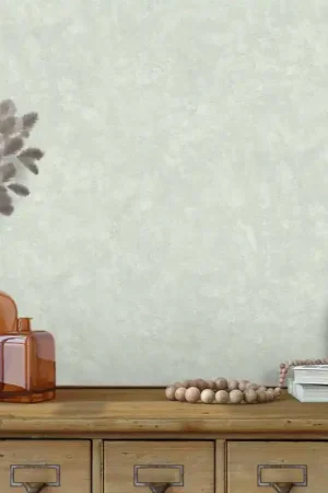 Prix Choc Papier peint intissé béton ciré vert clair UGEPA