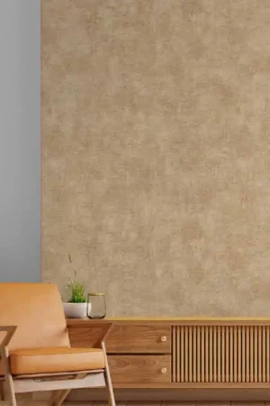 Meilleur Prix Papier peint intissé effet béton beige ocre