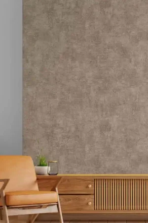 Papier peint intissé effet béton marron Acheter Direct