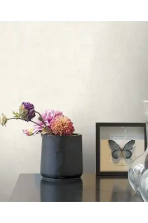Vente Flash Papier peint intissé effet béton mat beige ficelle