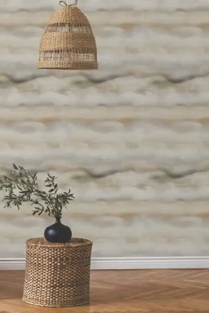 Papier peint intissé brume gris et beige Populaire