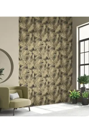 Prix Cassé Papier peint intissé lessivable palme or