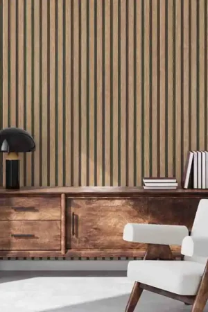 Papier peint intissé tasseaux de bois moyen AS CREATION Petit Prix