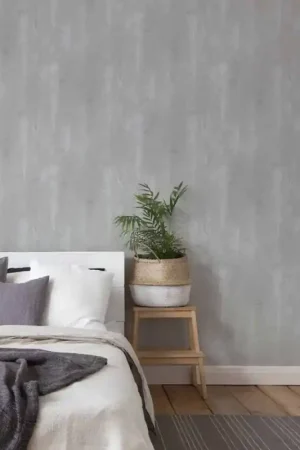 Acheter Direct Papier peint intissé faux uni gris AS CREATION