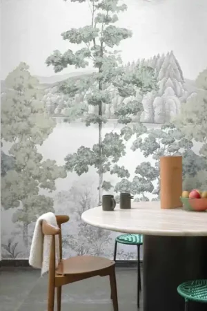 Super Prix Papier peint panoramique intissé forêt vert ALIX L159 x 280H cm