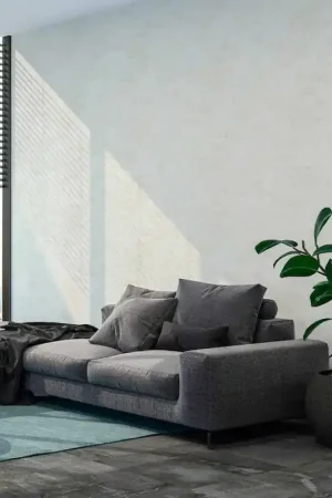 Papier peint intissé béton loft blanc cassé AS CREATION Bon Plan