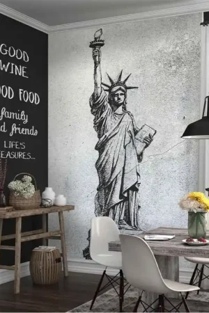 Papier peint panoramique intissé statut de la liberté L 150 x H 270 cm ERISMANN Achat Immédiat