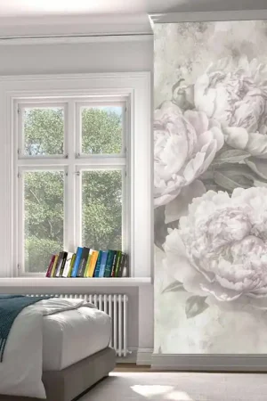 Top Vente Papier peint panoramique intissé rose gris L 150 x H 270 cm ERISMANN
