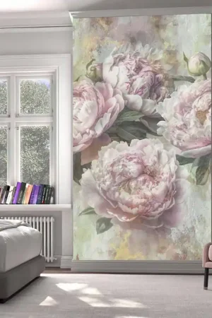 Dernier Modèle Papier peint panoramique intissé rose L 150 x H 270 cm ERISMANN