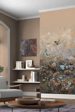 Papier peint panoramique intissé monde enchanté taupe L 150 x H 270 cm ERISMANN Livraison Express