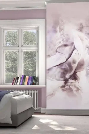Papier peint panoramique intissé tempête rose L 150 x H 270 cm ERISMANN Bon Marché