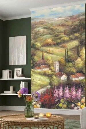 Achetez Aujourd'hui Papier peint panoramique intissé paysage vert L 150 x H 270 cm ERISMANN