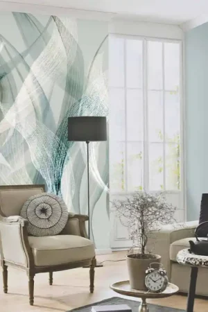 Achetez Aujourd'hui Papier peint panoramique intissé courbes vert L 150 x H 280 cm ERISMANN