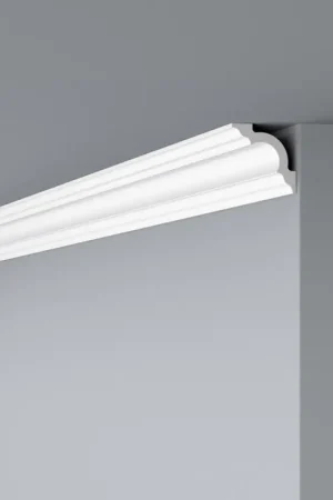 Lot de 2 moulures décorative en polystyrène 50x50mmx2000 Seulement Aujourd'hui