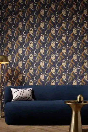 Achetez Aujourd'hui Papier peint intissé visage bleu