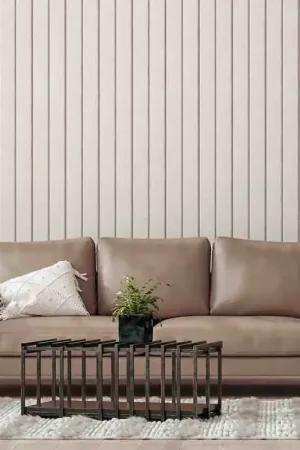 Prix Promo Papier peint intissé à rayure béton beige UGEPA