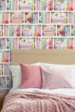 Papier peint intissé étagère florale UGEPA Affaire À Saisir