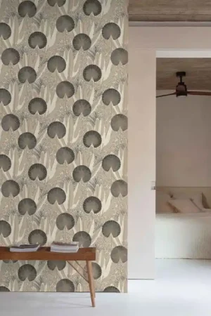 Papier peint intissé végétal beige Seulement Aujourd'hui