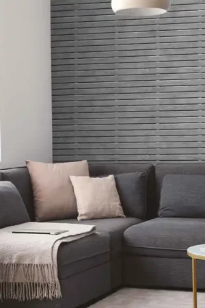 Papier peint intissé parement bois gris UGEPA Prix Réduit