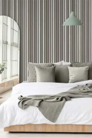 Papier peint intissé lame camaïeu de gris UGEPA Petit Prix