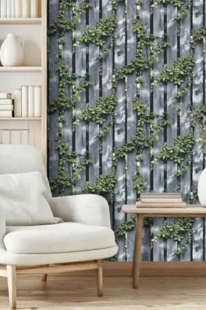 Papier peint intissé palissage végétale vert UGEPA Achetez Aujourd'hui
