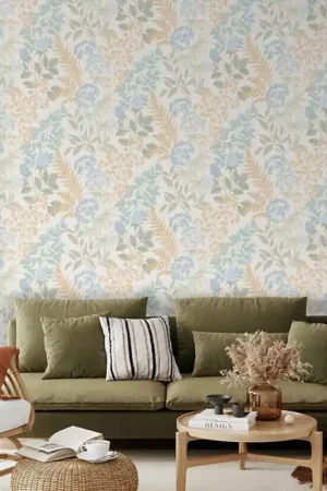 Commande En Gros Papier peint intissé végétal beige UGEPA