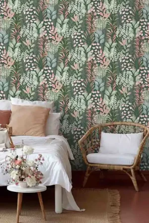 Papier peint intissé feuillage vert UGEPA Meilleur Choix