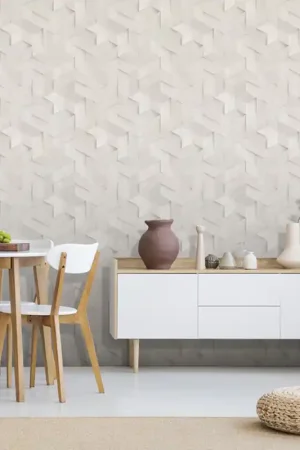 Top Vente Papier peint intissé bois gris clair UGEPA