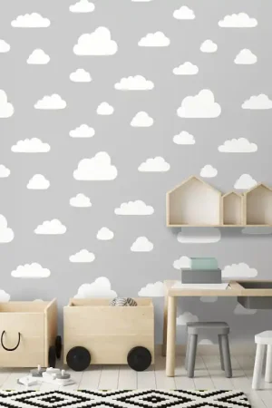 Offre Limitée Papier peint intissé nuage gris UGEPA