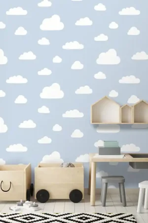 Prix Bas Papier peint intissé nuage gris bleuté UGEPA