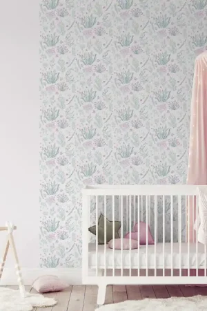 Offre Du Jour Papier peint intissé Mini Lovely Flowers Rose UGEPA