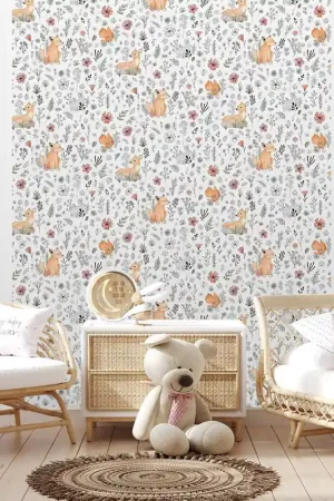 Papier peint intissé Renard dans la forêt orange UGEPA Bon Marché